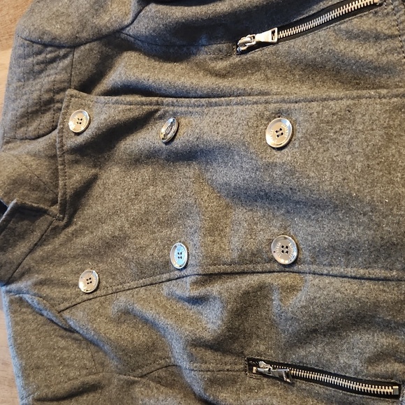 Express Double Breasted Wool Blend Jacket Size L - Picture 2 of 7